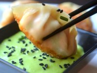 Gyoza Lazac (japán ravioli, derelye) Wasabi szósszal