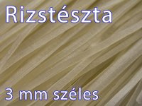 Rizstészta, 3 mm széles - 400g