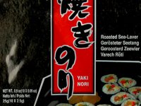 Yaki Nori, Prémium Piros, Sushi Alga Lap - 10x2,5g Téphető