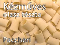 Olasz Kézműves Tészták - Paccheri, Vastag Csőtészta