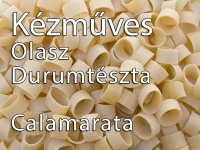 Olasz Kézműves Tészták - Calamarata, Nagylyukú Csőtészta