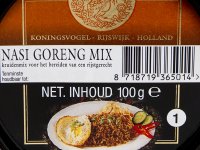 Nasi Goreng Fűszerpaszta, Koningsvogel